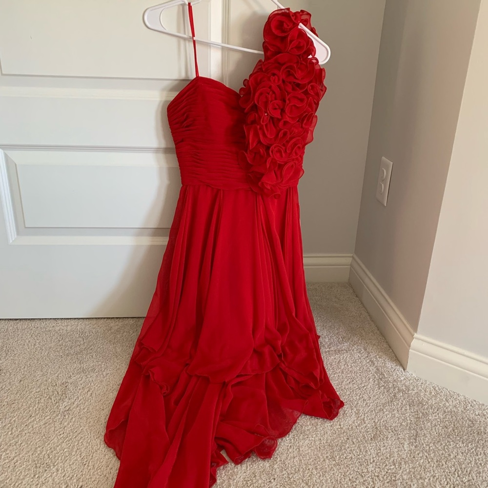 High Low Red Dress Size 1/2
